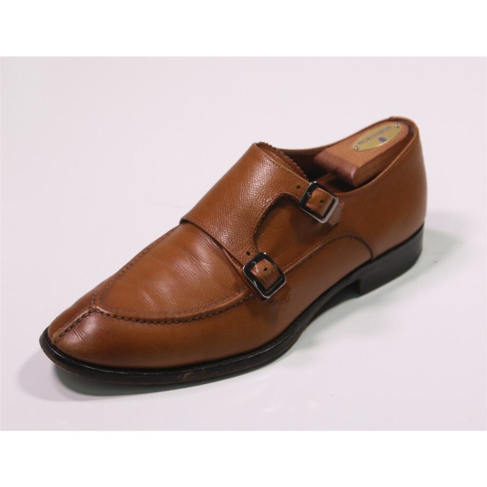 Suitsupply x Antonio Maurizi British Tan Double Monk Strap Dress Shoes 42 - US 9